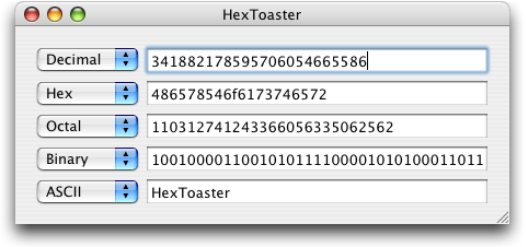 Hex Toaster Screenshot